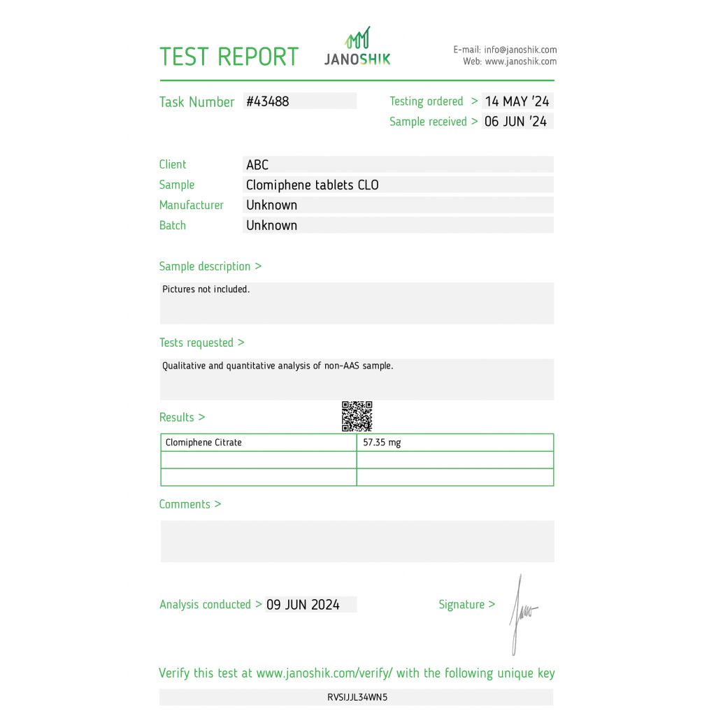 Clomid Lab result