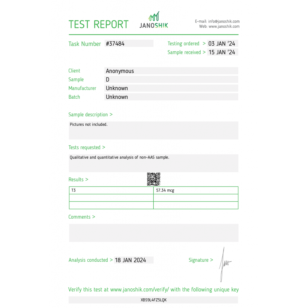 lab test result