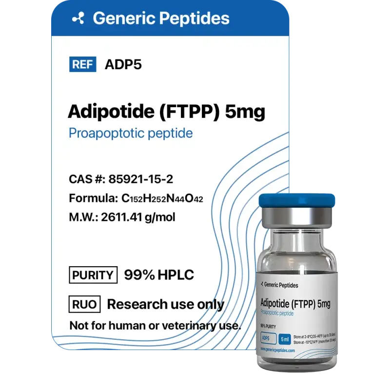 Adipotide 5-10 mg Vials - Generic Peptides