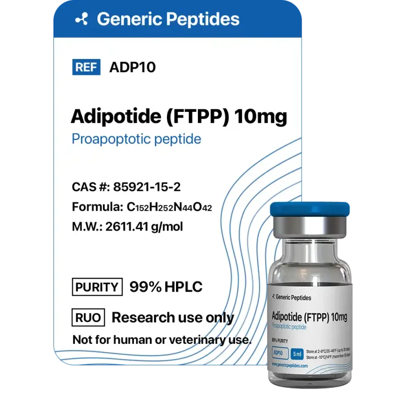 Adipotide 5-10 mg Vials - Generic Peptides