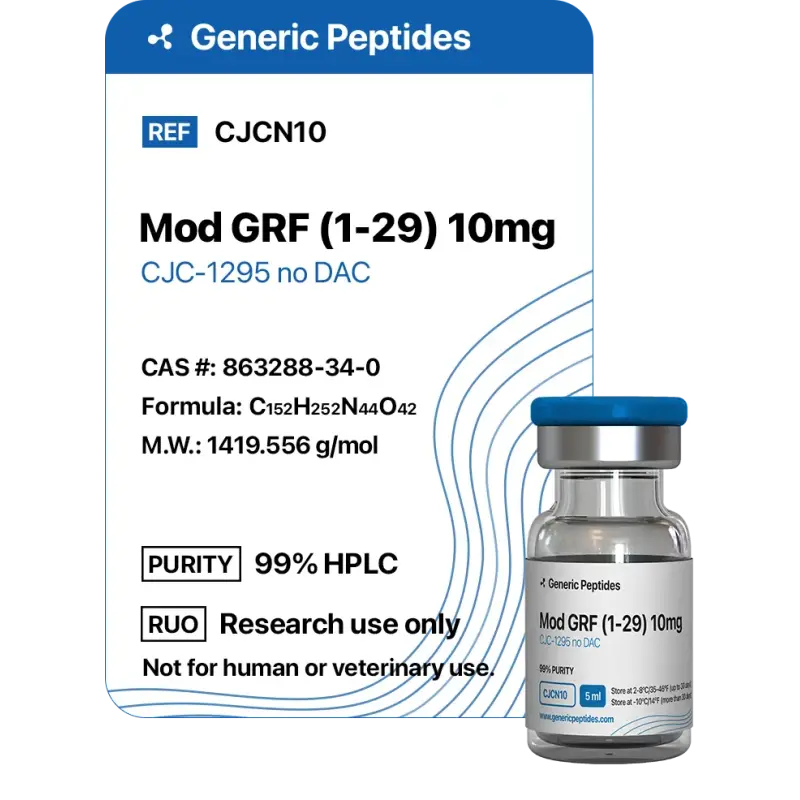 CJC-1295 No DAC 2-10 mg Vials - Generic Peptides