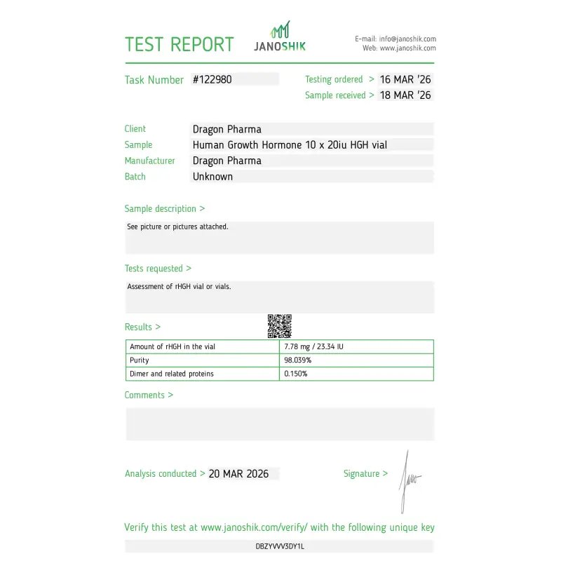 Dragontropin HGH - Dragon Pharma