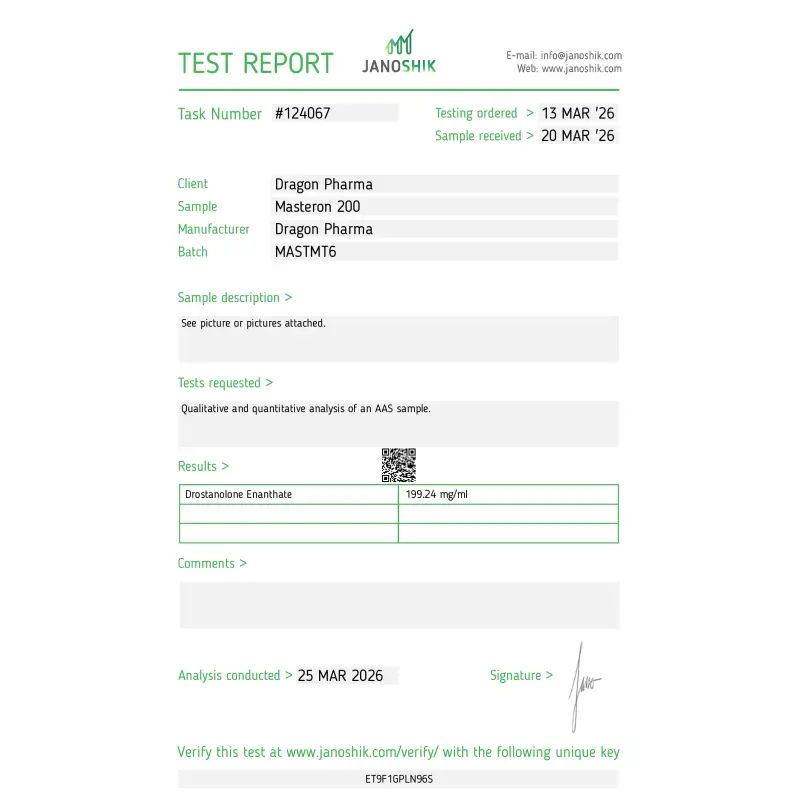 Drostanolone Esters - Dragon Pharma