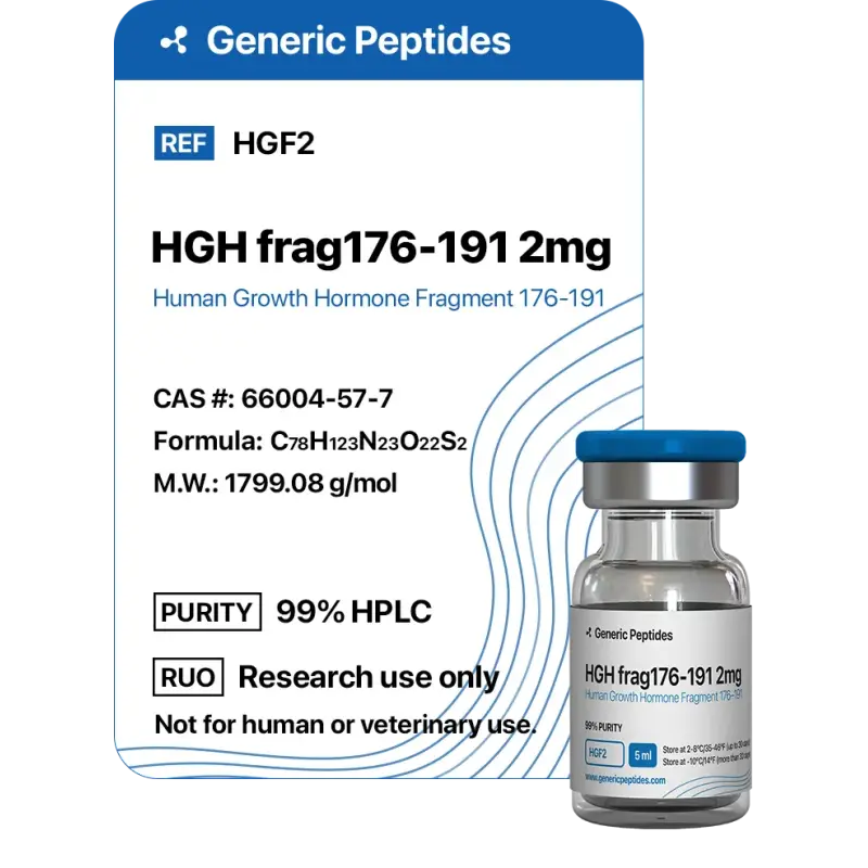 HGH Frag 176-191 2-5 mg Vials - Generic Peptides