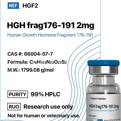 HGH Frag 176-191 2-5 mg Vials - Generic Peptides