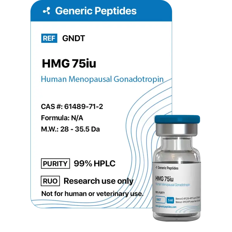 HMG 75 IU Menotropin - Generic Peptides
