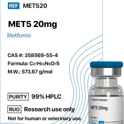 MET5 Enkephalin 20-40 mg Vials - Generic Peptides