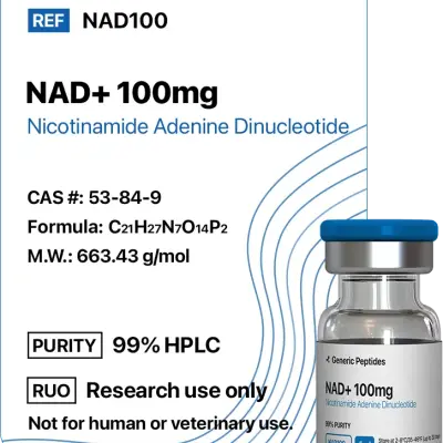 NAD+ 100-750 mg Vials - Generic Peptides