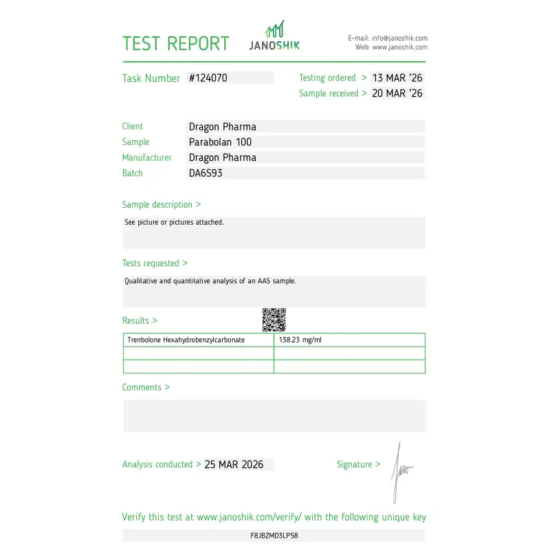Trenbolone Esters - Dragon Pharma