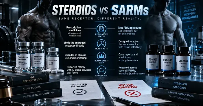 SARMs vs Steroids: What the Difference Actually Is